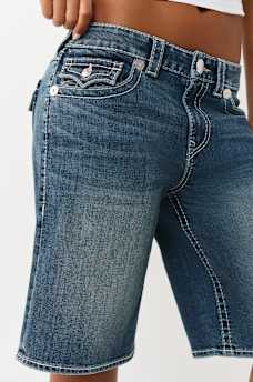 BIG T FLAP BAGGY DENIM JORT, image 6