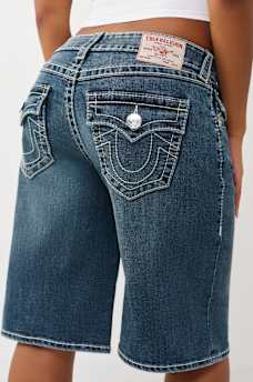 BIG T FLAP BAGGY DENIM JORT, image 1