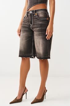 BIG T FLAP BAGGY DENIM JORT, image 3