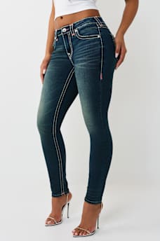 JENNIE MID RISE SUPER T FLAP CURVY SKINNY JEAN, image 5