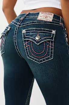 JENNIE MID RISE SUPER T FLAP CURVY SKINNY JEAN, image 1