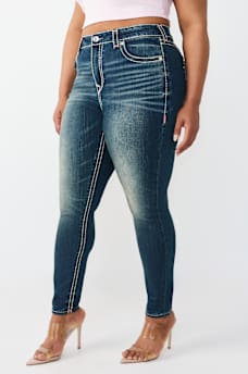 PLUS JENNIE MID RISE SUPER T FLAP CURVY SKINNY JEAN, image 4