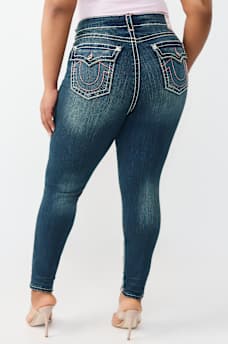 PLUS JENNIE MID RISE SUPER T FLAP CURVY SKINNY JEAN, image 5
