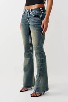 JOEY LOW RISE SUPER T FLAP FLARE JEAN, image 4