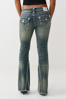 JOEY LOW RISE SUPER T FLAP FLARE JEAN, image 5