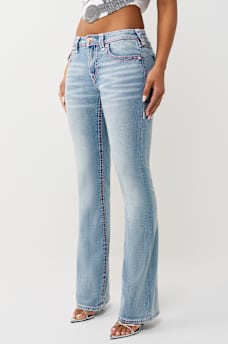 BECCA MID RISE SUPER T FLAP BOOTCUT JEAN, image 4