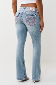 BECCA MID RISE SUPER T FLAP BOOTCUT JEAN, image 5
