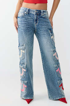 BOBBI MID RISE MULTI-POCKET BIG T BAGGY JEAN, image 3