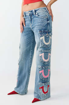 BOBBI MID RISE MULTI-POCKET BIG T BAGGY JEAN, image 1