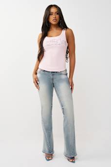 JOEY LOW RISE FLAP FLARE JEAN, image 2