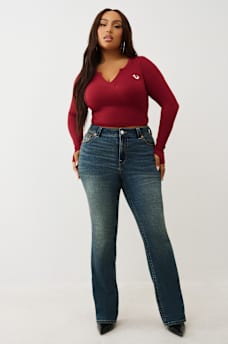 PLUS BILLIE MID RISE STRAIGHT JEAN, image 2