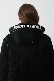 HIGH-SHINE METALLIC LONG PUFFER JACKET, image 2