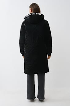 HIGH-SHINE METALLIC LONG PUFFER JACKET, image 5