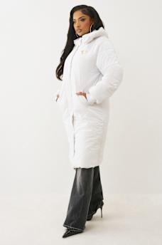 HIGH-SHINE METALLIC LONG PUFFER JACKET, image 5