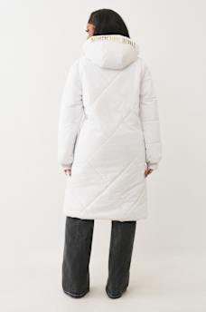 HIGH-SHINE METALLIC LONG PUFFER JACKET, image 8