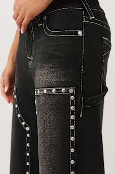 BOBBI STUDDED CARPENTER BAGGY JEAN, image 6