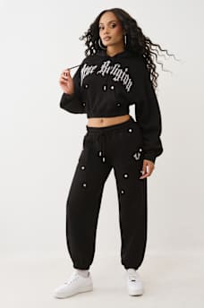 SUDADERA CON CAPUCHA GIRLFRIEND ESTILO PUL&Oacute;VER CON TACHAS, image 3