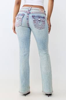 BECCA MID RISE BIG T FLAP BOOTCUT JEAN