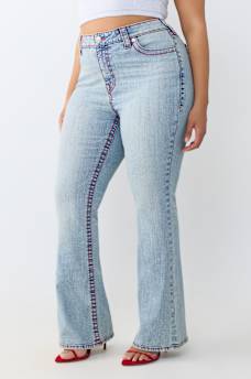 PLUS BECCA MID RISE BOOTCUT FLAP JEAN
