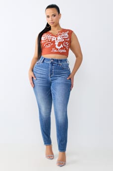 PLUS JENNIE MID RISE CURVY SKINNY JEAN