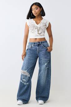 JESSIE MID RISE SUPER BAGGY JEAN