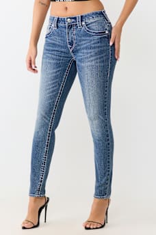 JENNIE MID RISE BIG T CURVY SKINNY JEAN
