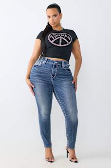 PLUS JENNIE MID RISE BIG T CURVY SKINNY JEAN