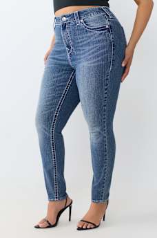 PLUS JENNIE MID RISE BIG T CURVY SKINNY JEAN
