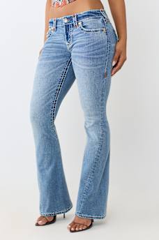 JOEY LOW RISE SUPER T FLAP FLARE JEAN
