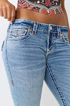JOEY LOW RISE SUPER T FLAP FLARE JEAN