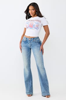 BECCA MID RISE BOOTCUT JEAN
