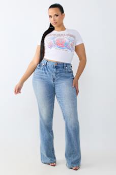 PLUS BECCA MID RISE BOOTCUT JEAN