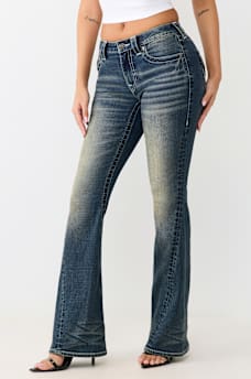 JOEY MID RISE FLAP FLARE JEAN