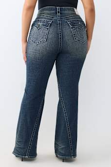 PLUS JOEY MID RISE FLAP FLARE JEAN