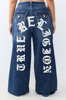 PLUS JESSIE BIG T FLAP SUPER BAGGY JEAN