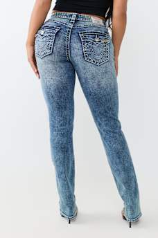 BILLIE MID RISE PIERCED BIG T FLAP STRAIGHT JEAN
