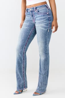 BILLIE MID RISE SUPER T FLAP STRAIGHT JEAN 