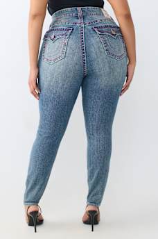 PLUS BILLIE MID RISE SUPER T FLAP STRAIGHT JEAN