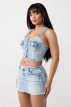 OVERALL DENIM TOP, image 4