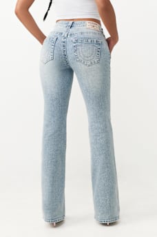 BECCA MID RISE ARCHED LOGO  BOOTCUT JEAN, image 6