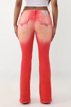 JEANS JOEY ACAMPANADOS DE TIRO MEDIO CON SOLAPA ROSA, image 6