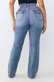 PLUS JENNIE MID RISE BIG T FLAP CURVY SKINNY JEAN