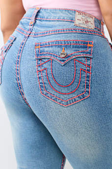 PLUS JENNIE MID RISE SUPER T FLAP CURVY SKINNY JEAN