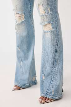 JEAN &Eacute;VAS&Eacute; MI-TAILLE &Agrave; RABAT JOEY BIG&nbsp;T, image 5
