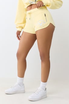ZIP POCKET DOLPHIN HEM HOT SHORT