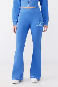 PANTALON &Eacute;VAS&Eacute; AVEC BRODERIE, image 1