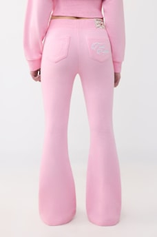 PANTALON &Eacute;VAS&Eacute; AVEC BRODERIE, image 6