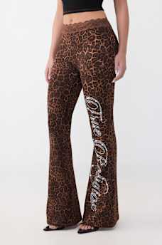 PANTALON COUPE BOTILLON AVEC TAILLE EN DENTELLE ET CRISTAUX, image 3