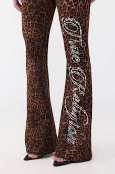 PANTALON COUPE BOTILLON AVEC TAILLE EN DENTELLE ET CRISTAUX, image 4