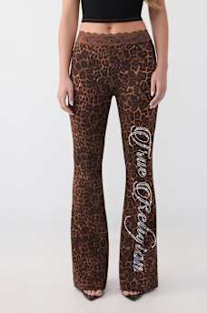 PANTALON COUPE BOTILLON AVEC TAILLE EN DENTELLE ET CRISTAUX, image 1